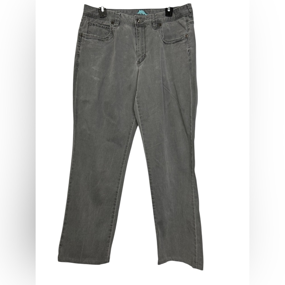 Tommy Bahama Soft Grey Men’s‎ Cotton Blend Size 33x32 coastal Beach Vacation